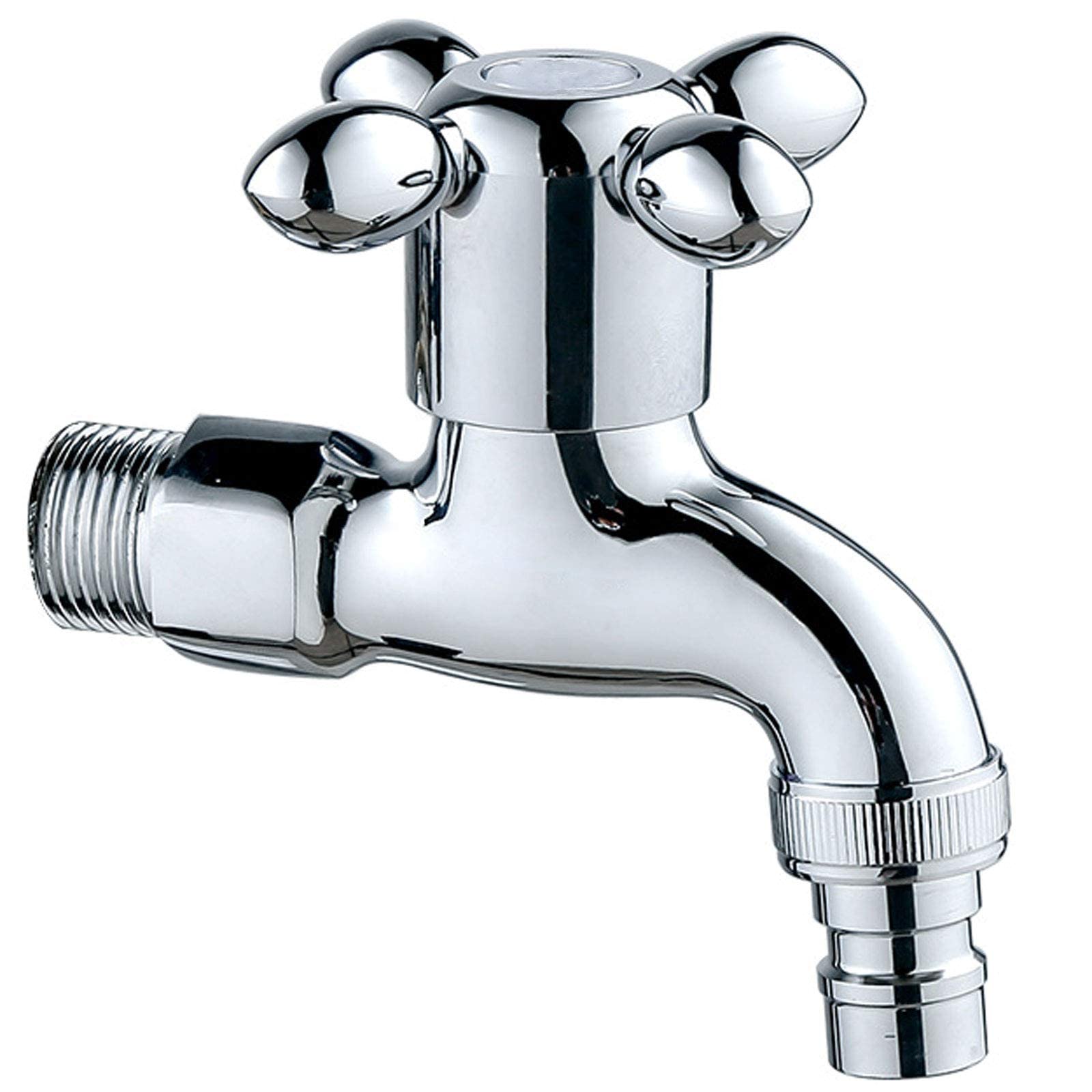 Robinet monotrou en laiton eau froide pour lavabo et machine à laver