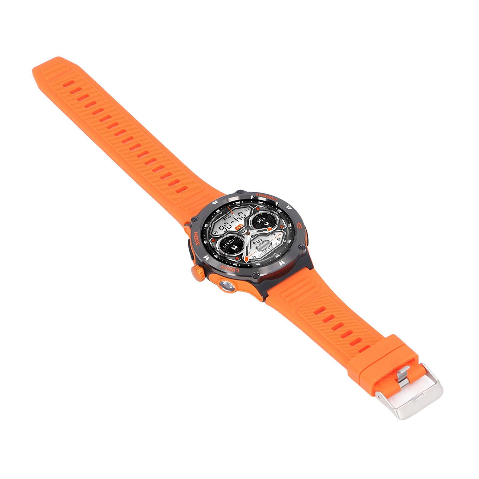 Cuifati Smart .53in con Risposta Chiamata Bluetooth per Uomo Donna (ORANGE)