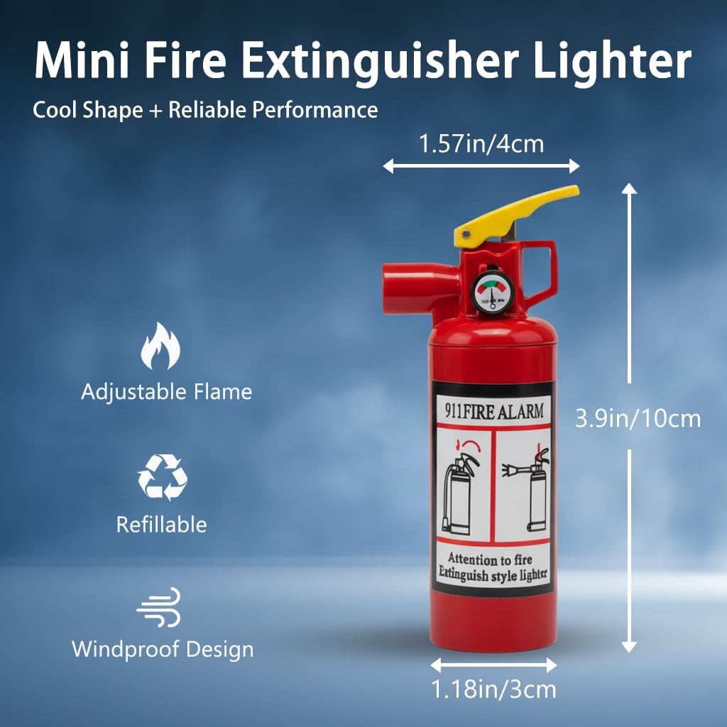 2 Pack Torch Lighter,Big Jet Flame Refillable Portable Butane Lighter,Novelty Red Metal Cylinder Windproof Adjustable Mini Blow Torch for Camping BBQ Grill Fireplace Outdoor Use(Fuel Not Included)
