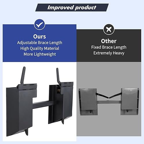 Miniatura 3 de GAOMON Adaptador de conversión universal para minicargadora rápida, adaptador de montaje de placa de montaje, para Bobcat Kubota, soporte cruzado