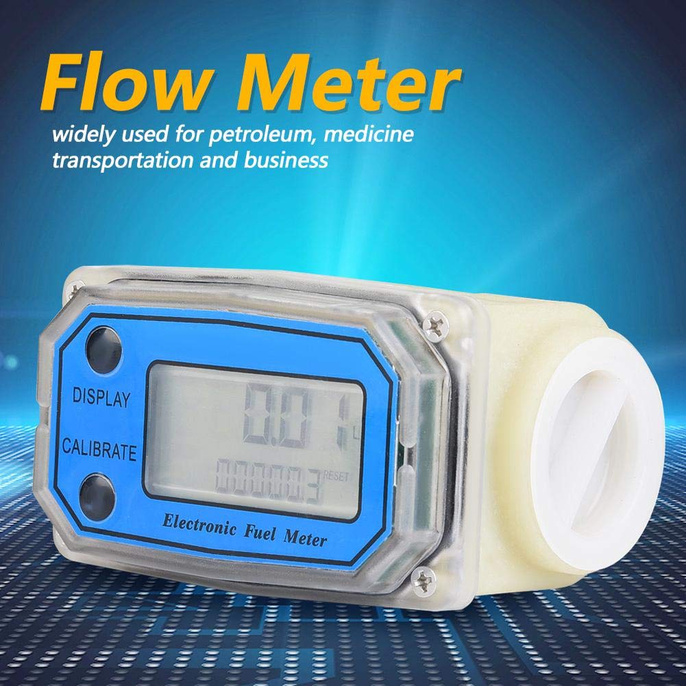 Medidor de flujo de turbina digital 1" NPT 15-120 l/min medidor de agua combustible aceite