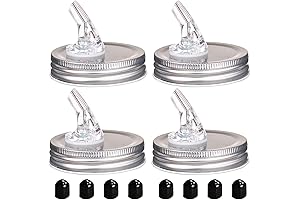 Mason Jar Pour Lid Set for Effortless Liquid Dispensing