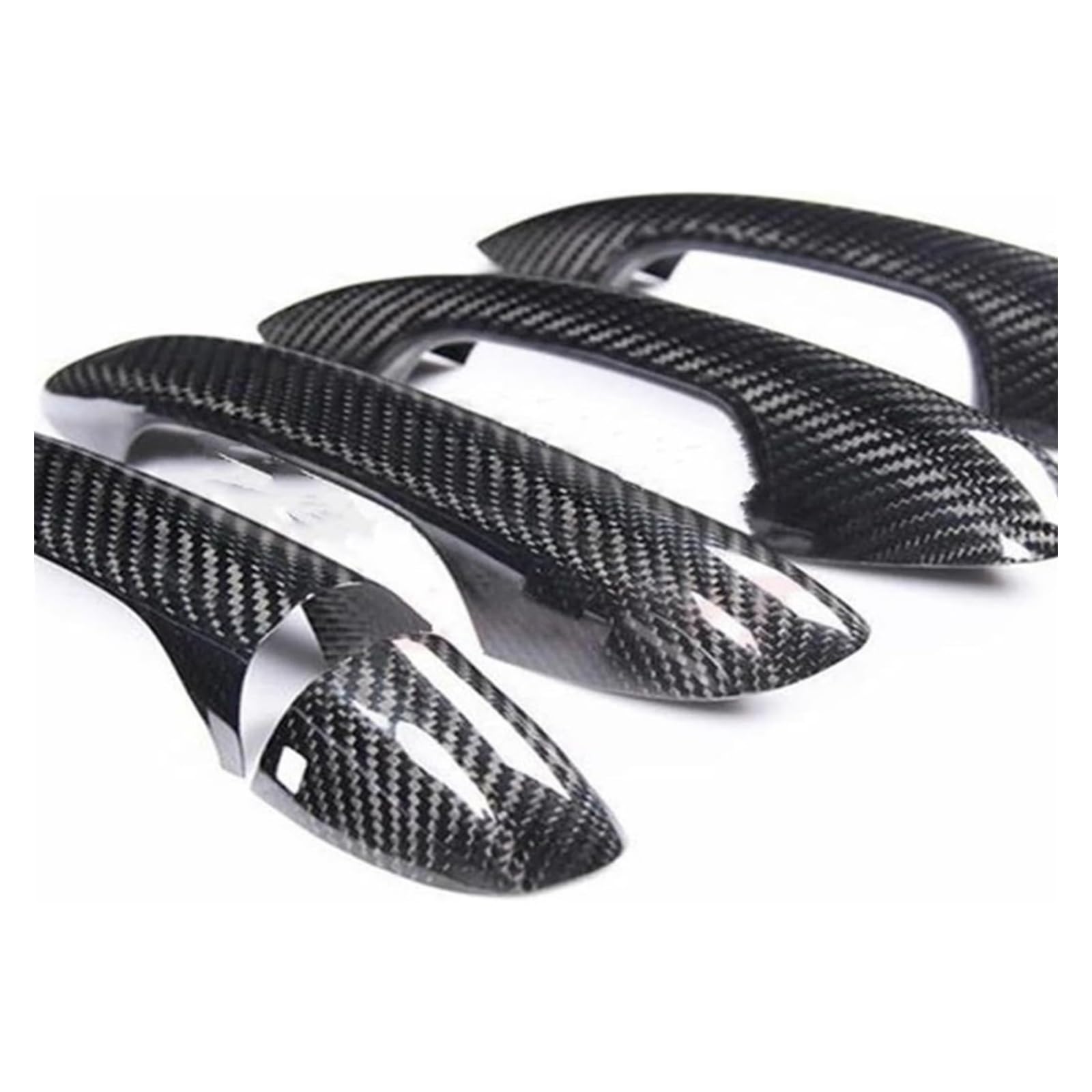 Hckclmbmzw 2Dr No Smart For Benz C E S Glc Gle Class W205 W213 X253 W222 C292 W167 W177 Rhd Car Inner Real Carbon Fiber Door Handle Cover Trim Door Handle Cover(2Dr No Smart)