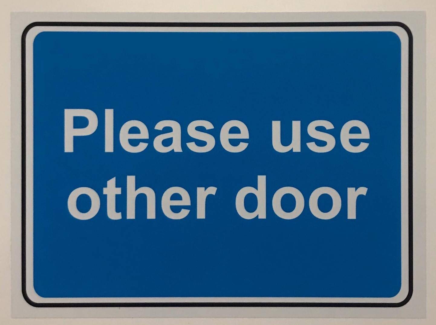 Kpcm Display Ltd Please Use Other Door Sign - 1.2Mm Rigid Plastic 200Mm X 150Mm