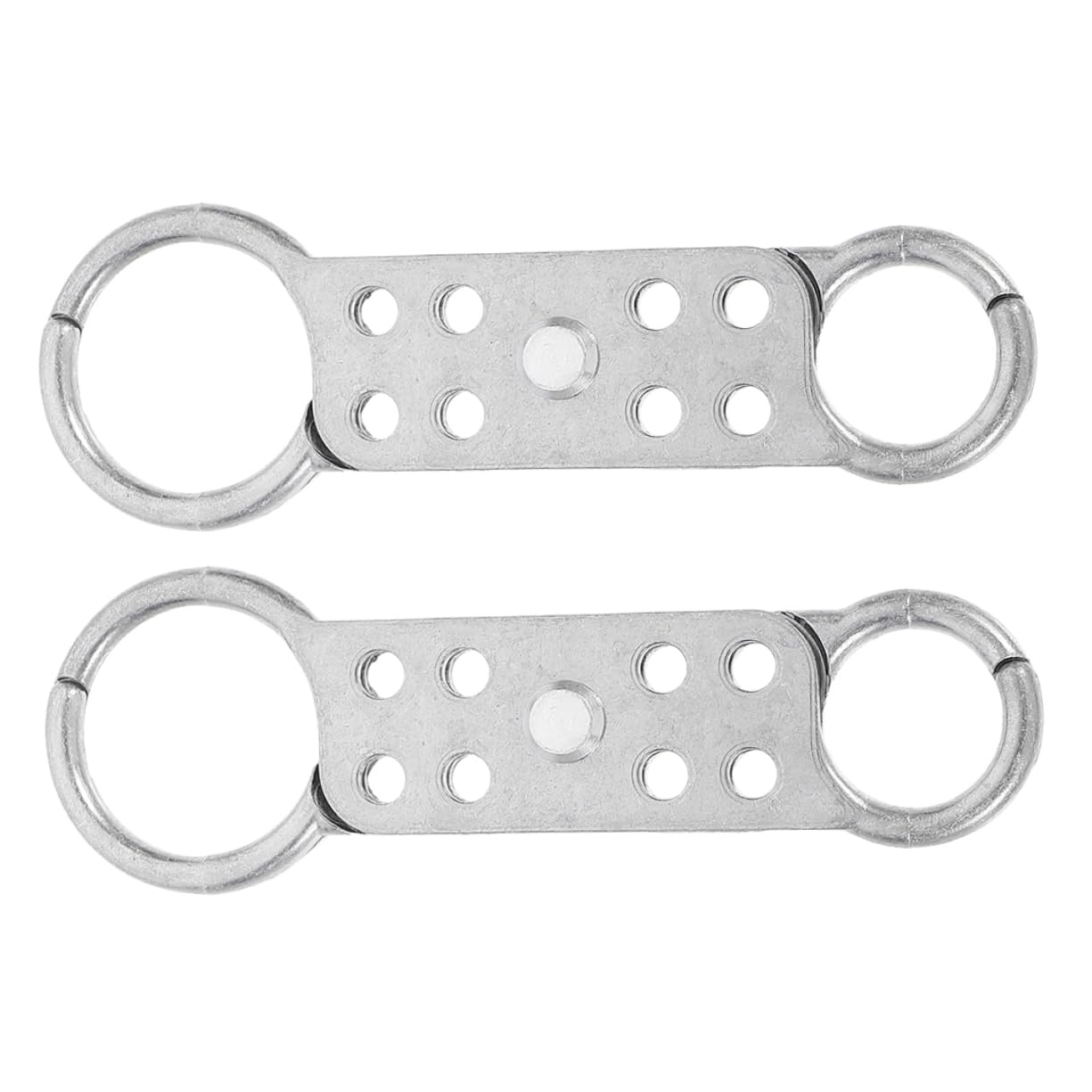 ULTECHNOVO 6piezas Hasp De Aluminio De Doble Extremo Para Seguridad Industrial y Equipos Eléctricos Cerradura De Seguridad Hasp De Bloqueo Protección Extra Emergencias