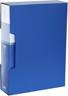 حافظة مستندات بجيوب شفافة من ديلي، مقاس A4، متنوعة، 100 جيب، موديل E5007