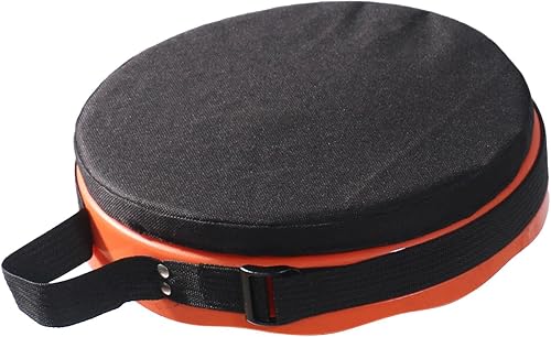 MagiDeal Collapsible Stool Cushion Folding Stool Cushion Telescopic Stool Cushion Train Outdoor Seat Cushion for Chair, Stool Covers Round for BBQ Lawn, Oxford Black