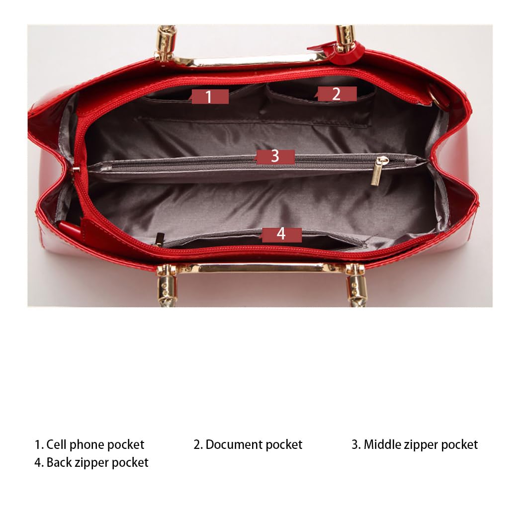 AINUOEY Donna Borse a Mano Borsa a Spalla Elegante Grandi Firmate Marca Tracolla Antifurto PU pelle 76610 1 pz