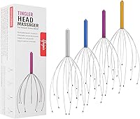 Yeipis 4 Pack Scalp Massagers - Handheld Head Tingler Scratcher for Deep Relaxation, Stress Relief, Hair Stimulation & Gift