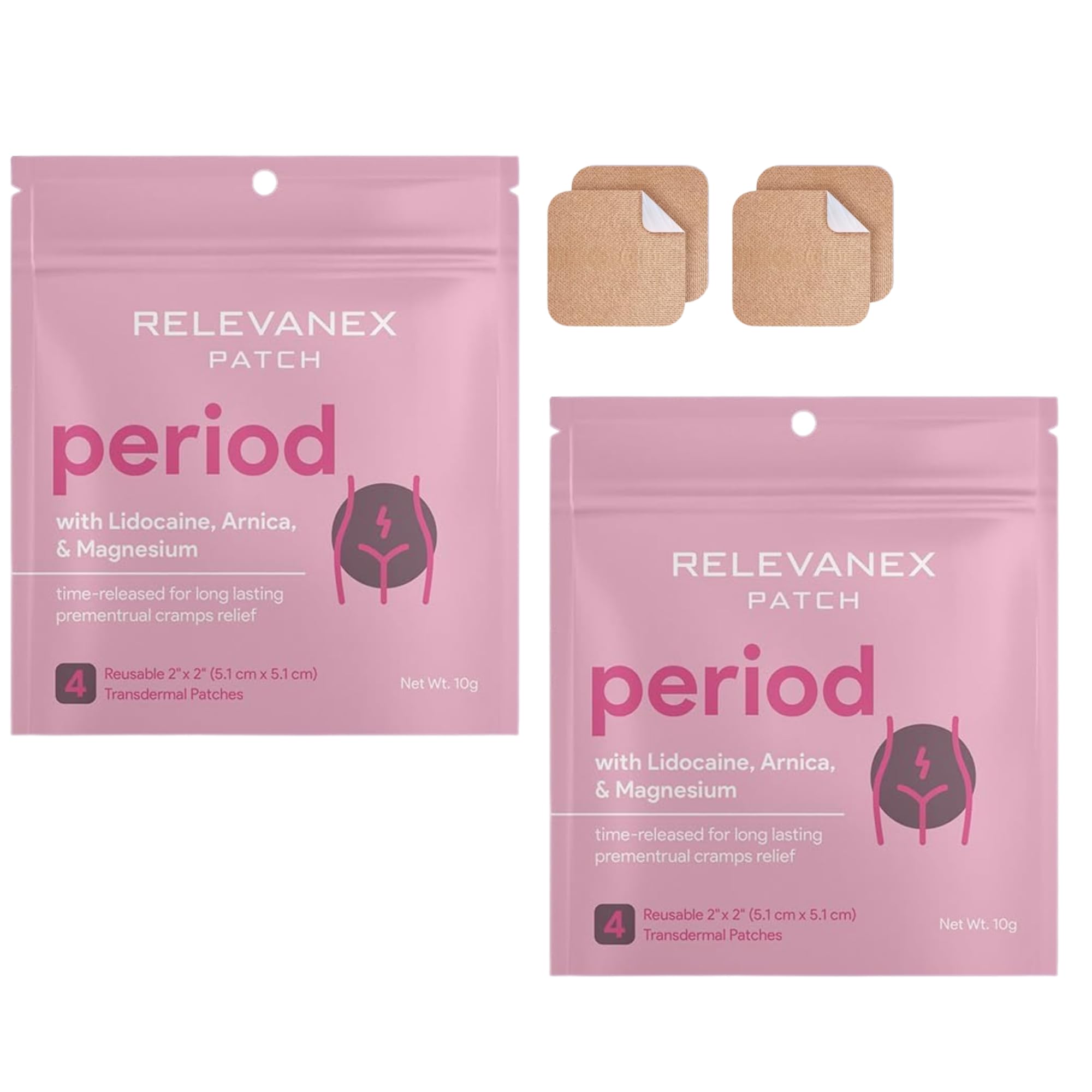 Relevenex Transdermal Patches for Women – Menstrual Cycle Comfort &amp; Support – Gentle &amp; Convenient – Designed for Everyday Ease (Pack of 2)