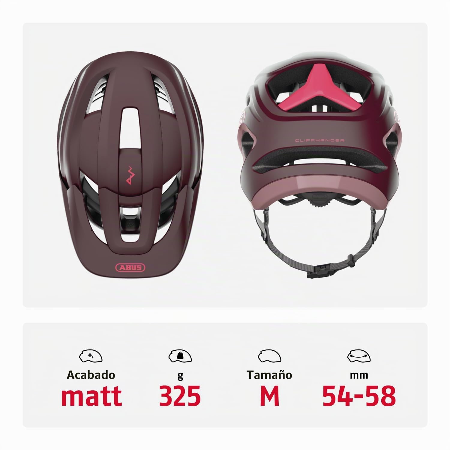 ABUS Cliffhanger MTB Helmet - Bike Helmet for demanding Trails - with Large Ventilation Openings & TriVider Strap System - for Men and Women