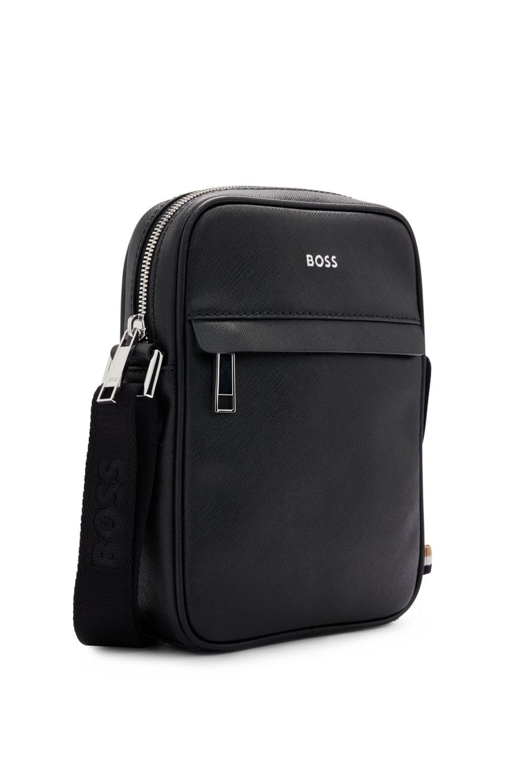 BOSS Zair_NS zip Herren Reporter, Black1