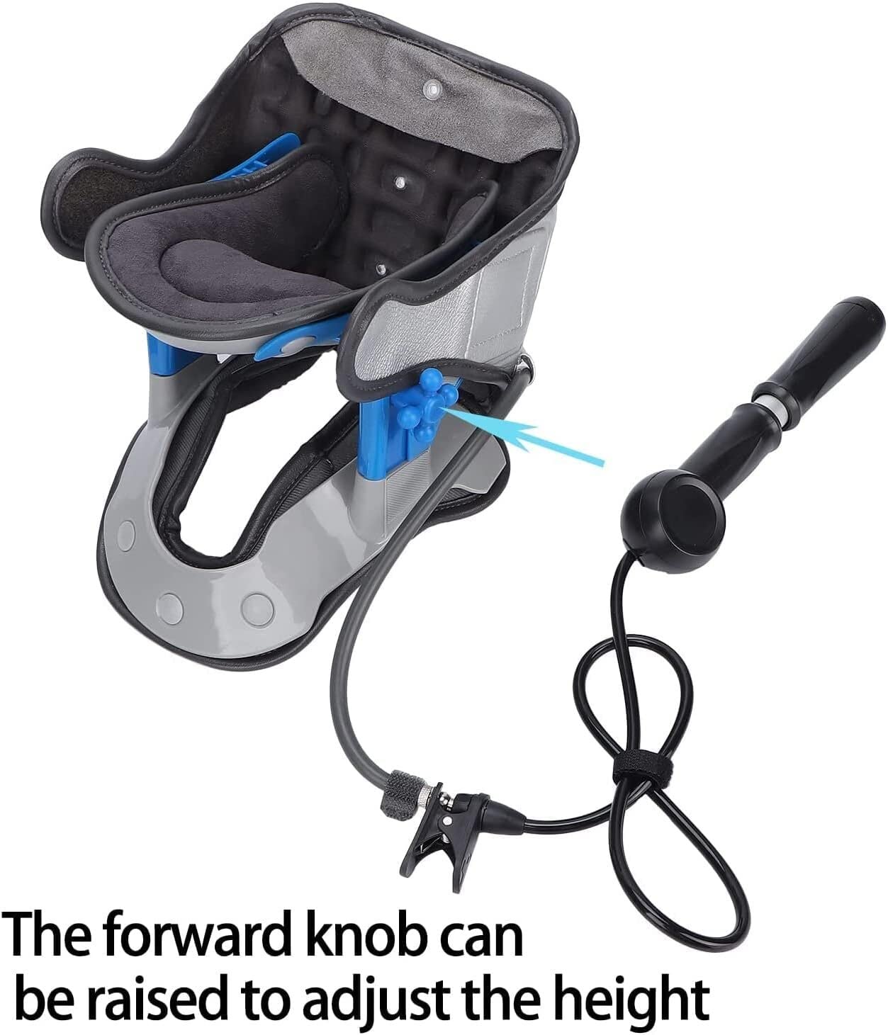 Supporto per Il Collo per Il Dolore al Collo Dispositivo di trazione cervicale, barella Gonfiabile per trazione cervicale Dispositivo di correzione dello Stretching Regolabile per