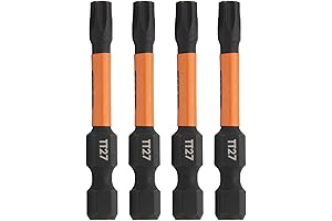 4-Pack Railer T27 Torx Bit: Precision-Ground for Tamper Resistance