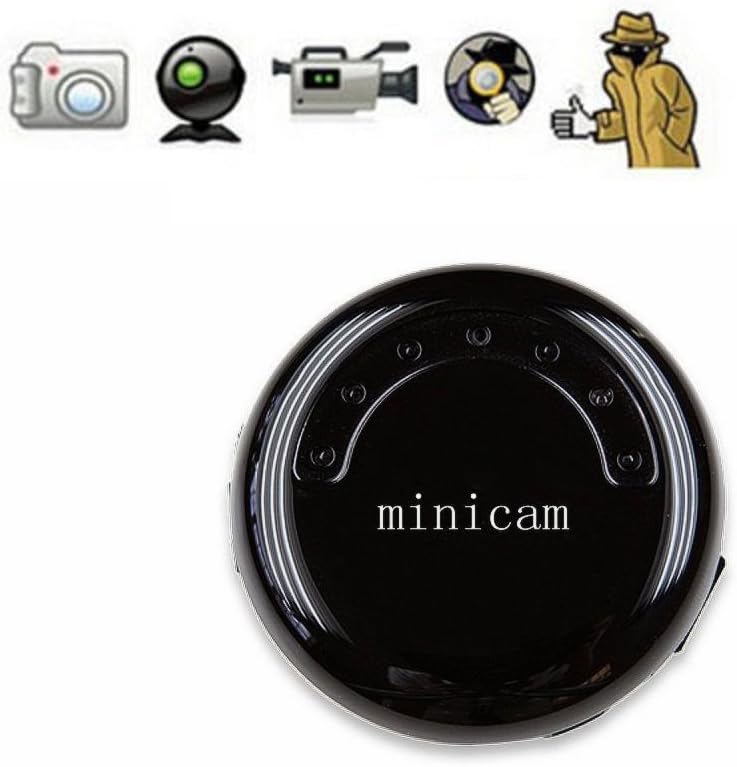 Mini Wearable Video Recording Camera HD 720P Round Cam Camcorder for Indoor and Outdoor Sports