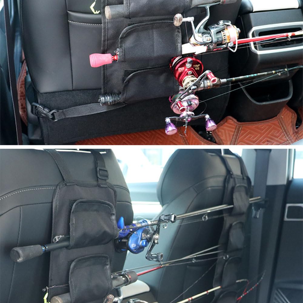 車内釣竿かけ 車内用 釣り竿収納ベルト 車載用ロッドホルダー 釣り フィッシング