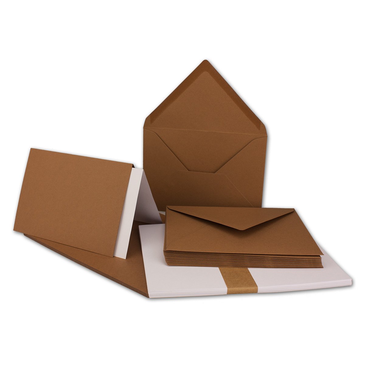 FarbenFroh - Juego De 25 Tarjetas Plegables DIN A6/C6 Con Sobres En