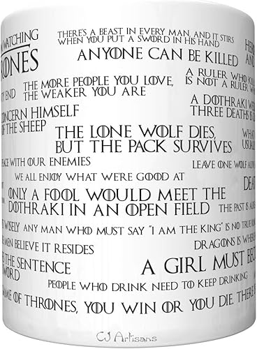 Miniatura 2 de Lecciones que aprendí de ver Juego de Tronos (edición más reciente) Taza de café gotl