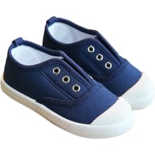 Kids Casual Sneakers Flat Non Slip Lace Lightweight Running Sport Shoes Boys Girls School Breathable Ankle Canvas Sneakers Baby First Walking Shoes