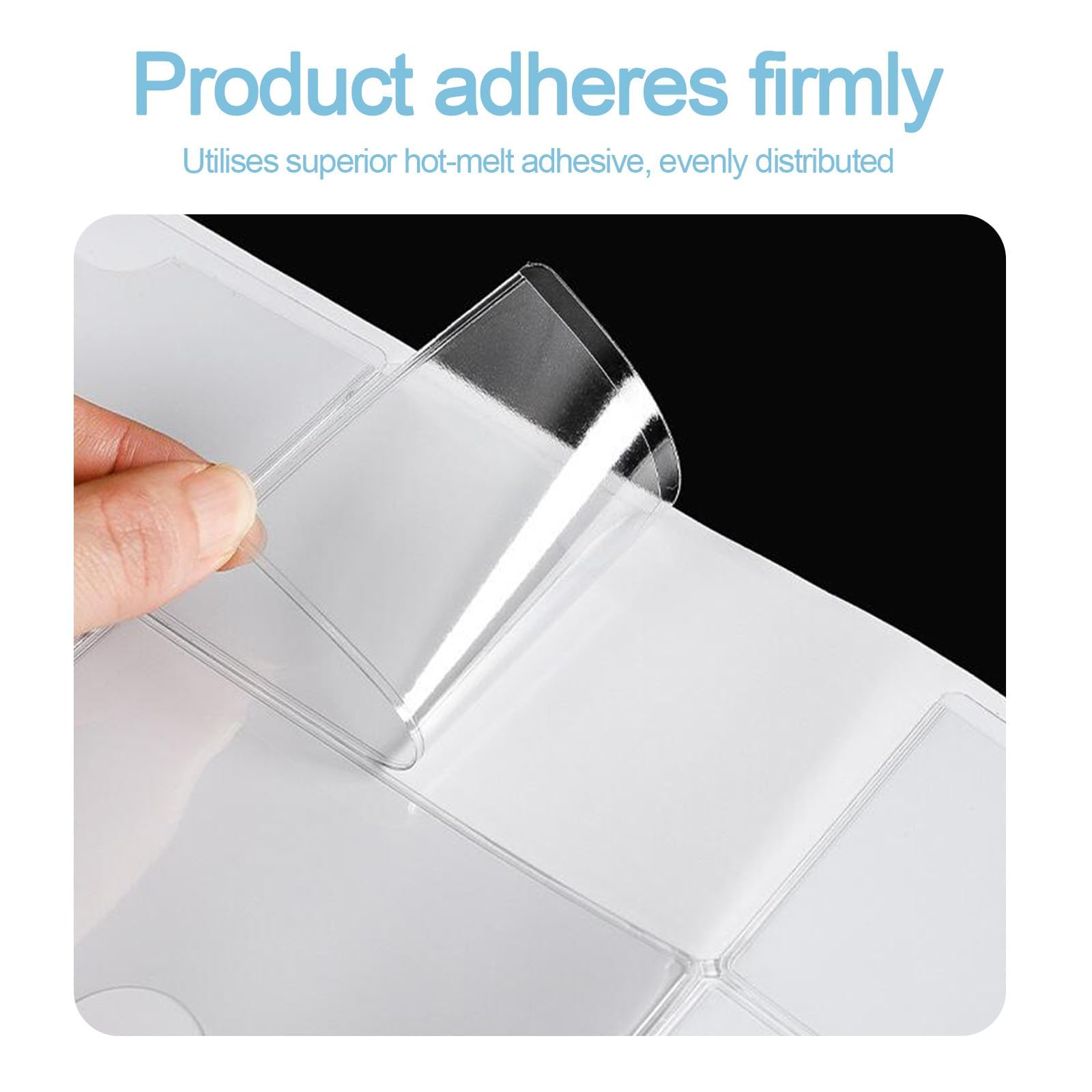 6pcs Bolsillo Auto Adhesivo de Tarjeta, Bolsa Adhesiva para Parabrisas de Coche, 10 x 8 cm, Porta Documentos de PVC para Licencias, Permisos de Estacionamiento y Más (12pcs 6×10 cm)