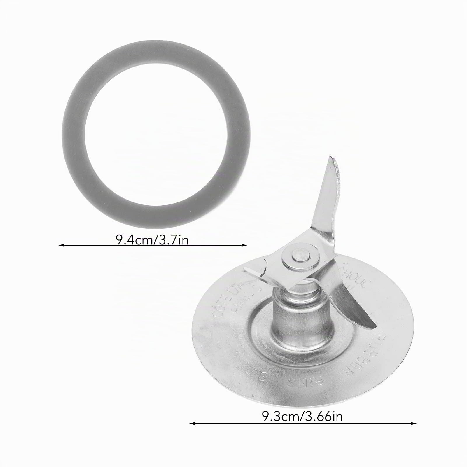 Cuchilla de Licuadora Acero Inoxidable a Prueba de óxido Fácil Limpieza Licuadora de Hielo Cuchilla Trituradora de Repuesto para Oster Sharply Blade Fácil Instalación