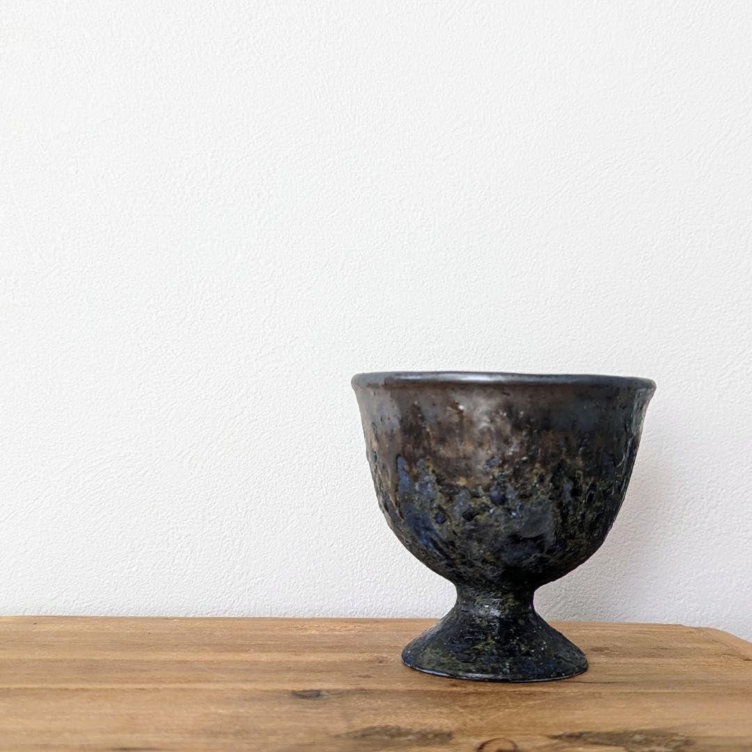 【平井悠一】　カップ　ワイングラス　コブレット　小鉢　ー陶芸 作家ー Amazon.co.jp: ゴブレット 平井悠一 陶工房つばめ ワイングラス 作家物