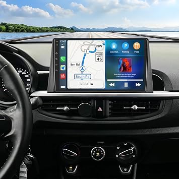 9 Inch Android 13 Car Stereo for Kia Picanto Morning 2016-2019 Double Din HD Touch Screen Multimedia Car Audio Receiver w/Carplay Android Auto GPS Navigation Bluetooth Backup Camera Mic 2G+32G