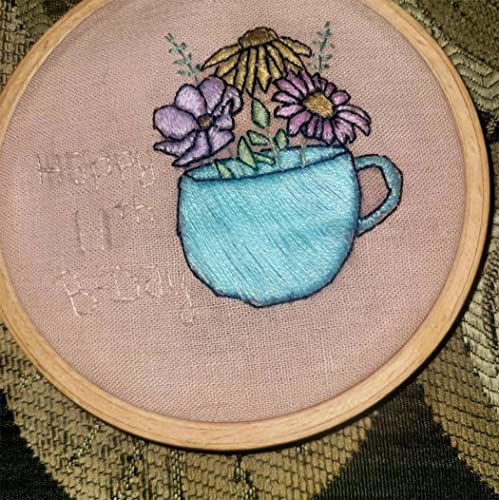 20 Pcs Hand Sewing Stabilizers,Water Soluble Stabilizer,Stick And Stitch Self Adhesive Adhesive Wash Away Stabilizer With Pre-Printed Flower Patterns For Embroidery Hand Sewing Lover Beginners #TOP5