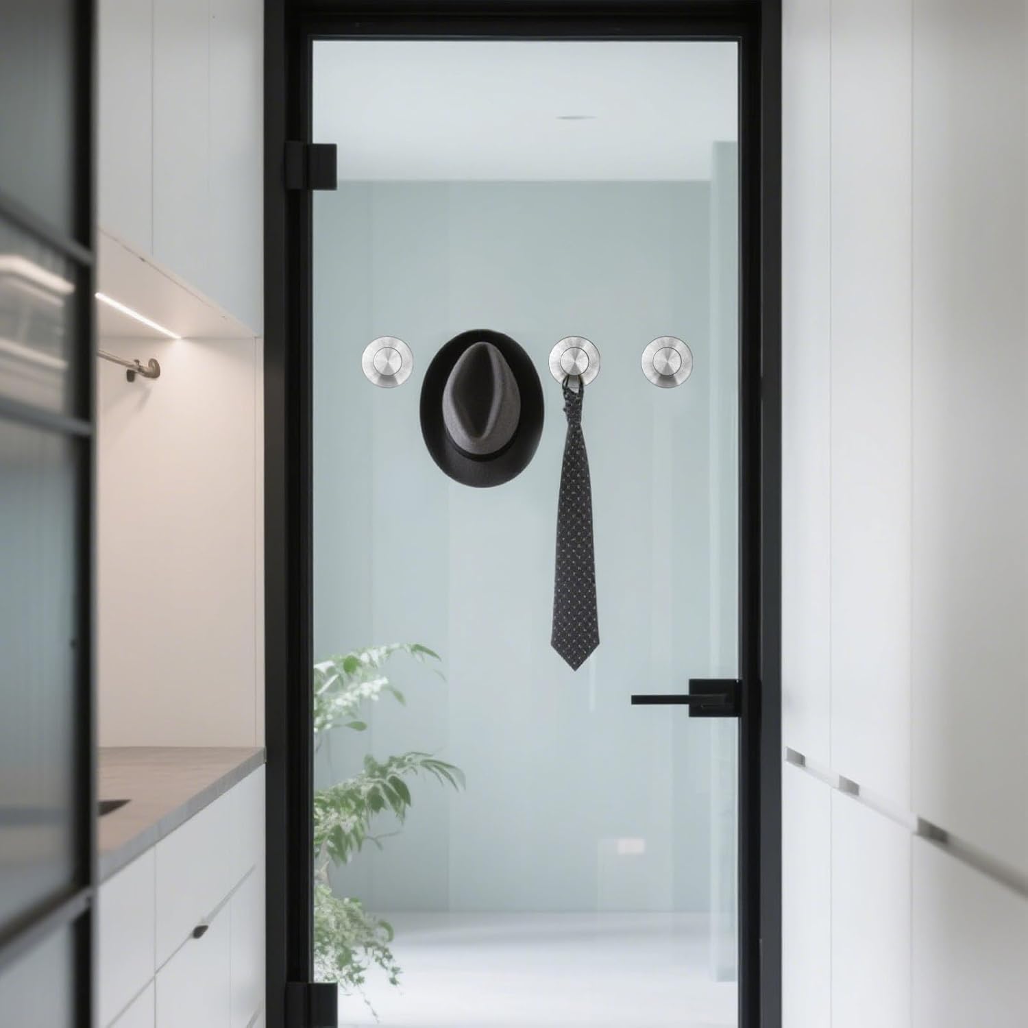 4 pcs suction cup hooks?no-drill suction cup hooks? removable hook?towel hook?suction hook for shower,bathroom, bedroom, glass window silver