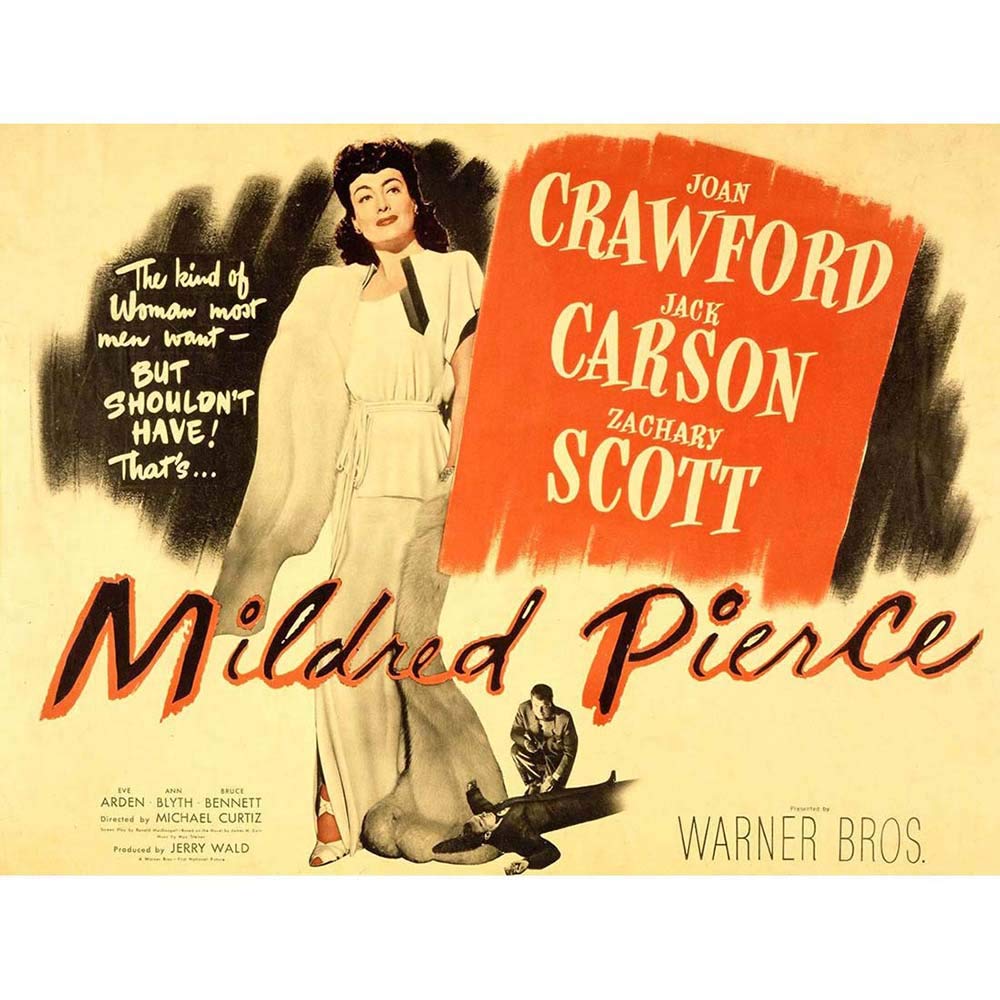 Wee Blue Coo Advertising Movie Film Mildred Pierce Joan Crawford Art Print Poster Wall Decor 12X16 Inch