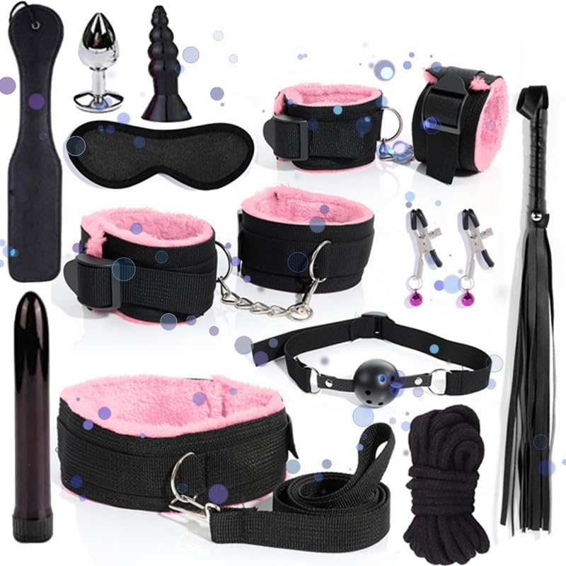 Ensemble D'éTirement En Nylon De 12 PièCes, Ensemble D'Exercice De Chambre à Coucher RéGlable - D6 (Rose)