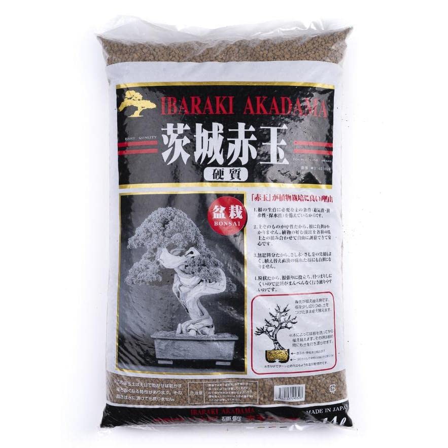 planeta huerto bonsai akadama ibaraki qualità extra grana piccola 2-6 mm 14 l substrato bonsai