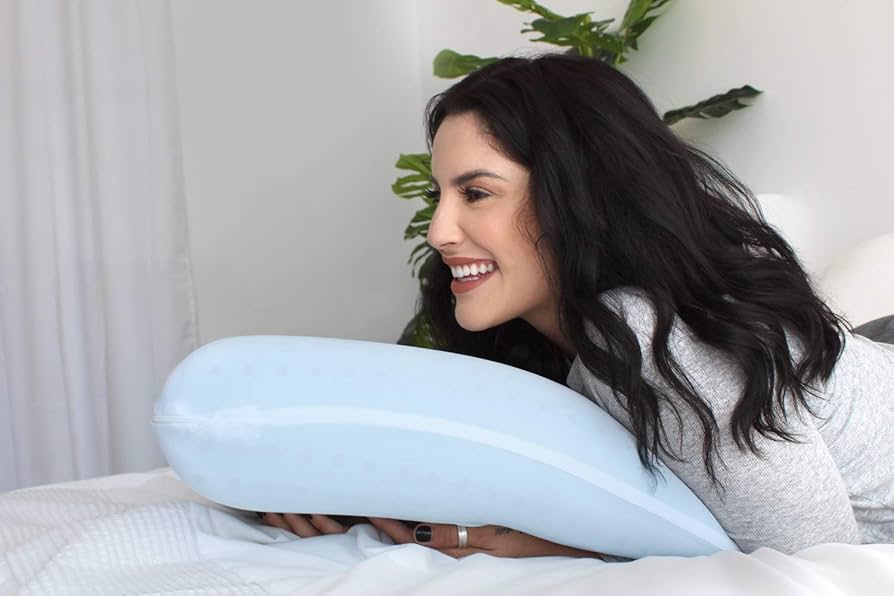 枕 ジェル注入メモリーフォーム ピロー ベッド枕 低反発 通気用穴あき 枕 ジェル注入メモリーフォーム ピロー ベッド枕 低反発 通気用穴あき