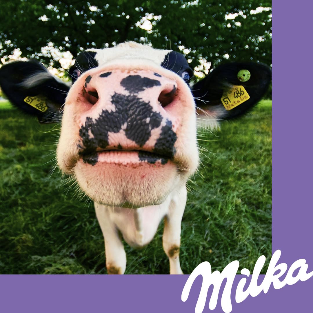 Milka Strawberry Cheesecake - Chocolate con Leche de los Alpes Relleno de Tarta de Queso de Fresa - Tableta de 300 g