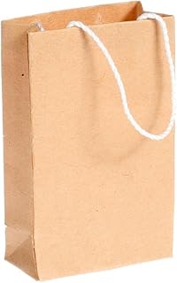 International Miniatures Dollhouse Miniature Brown Craft Bag with Handles