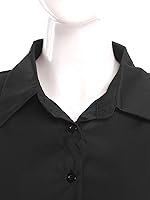 Vista 5 de Button Down Shirts for Women Slim Fit Long Sleeve Stretch Dress Shirts Work Shirt Wrinkle Free Office Blouse Top