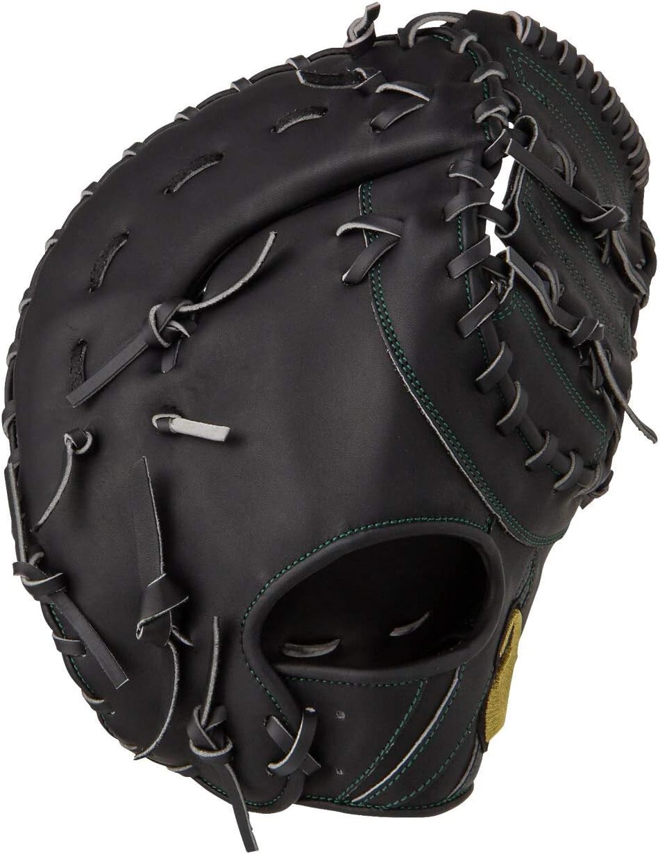 ASICS 3121A420 3121A420 Soft Baseball, Gold Stage, First Base, Right Throw, Size F2, Black LH