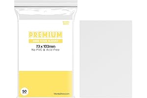 Kpop Photocard Sleeves Clear (50 pack): The Transparent Protector for Your Valued Mini Tour Photocards