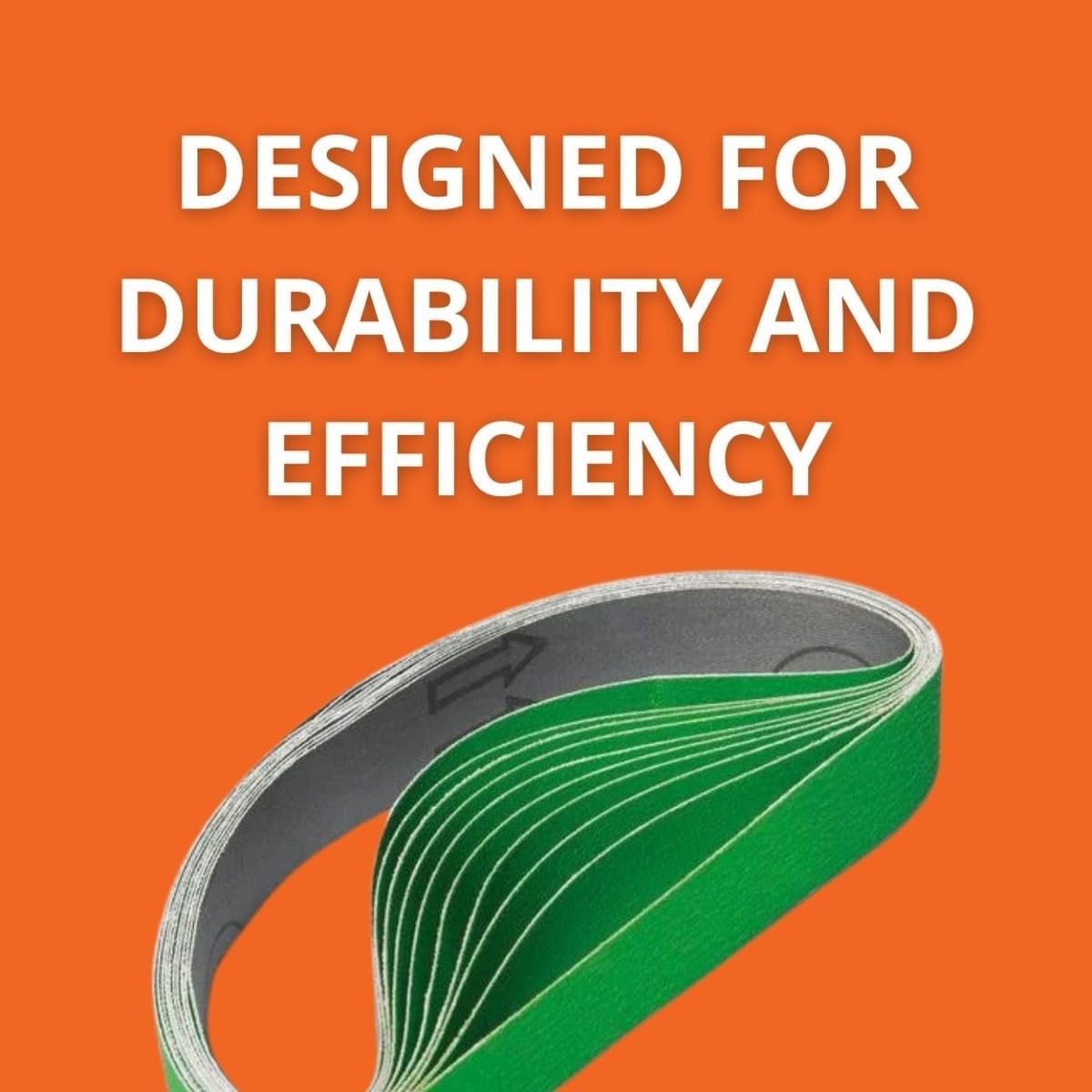 Fein Flexible Grinding Belts - Smooth Finishing for Sanding Curved Tubes and Contoured Surfaces, Heavy-Duty, 180 Grit, 1-1/8 x 21", 10-Pack - 63714138010
