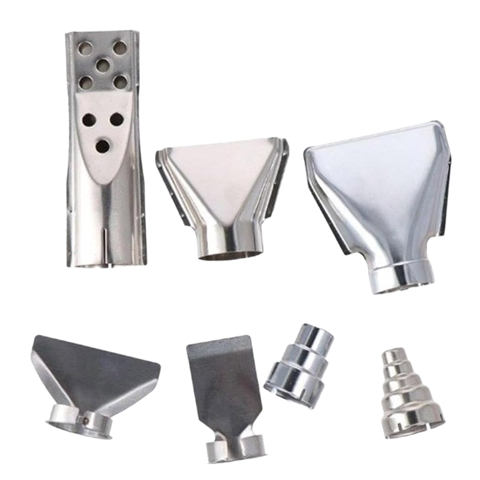 Nucelit Steel Heat Nozzles Replacement Heat Nozzle Attachments for Hot Air Soldering Station Nozzle Tool Air Outlet