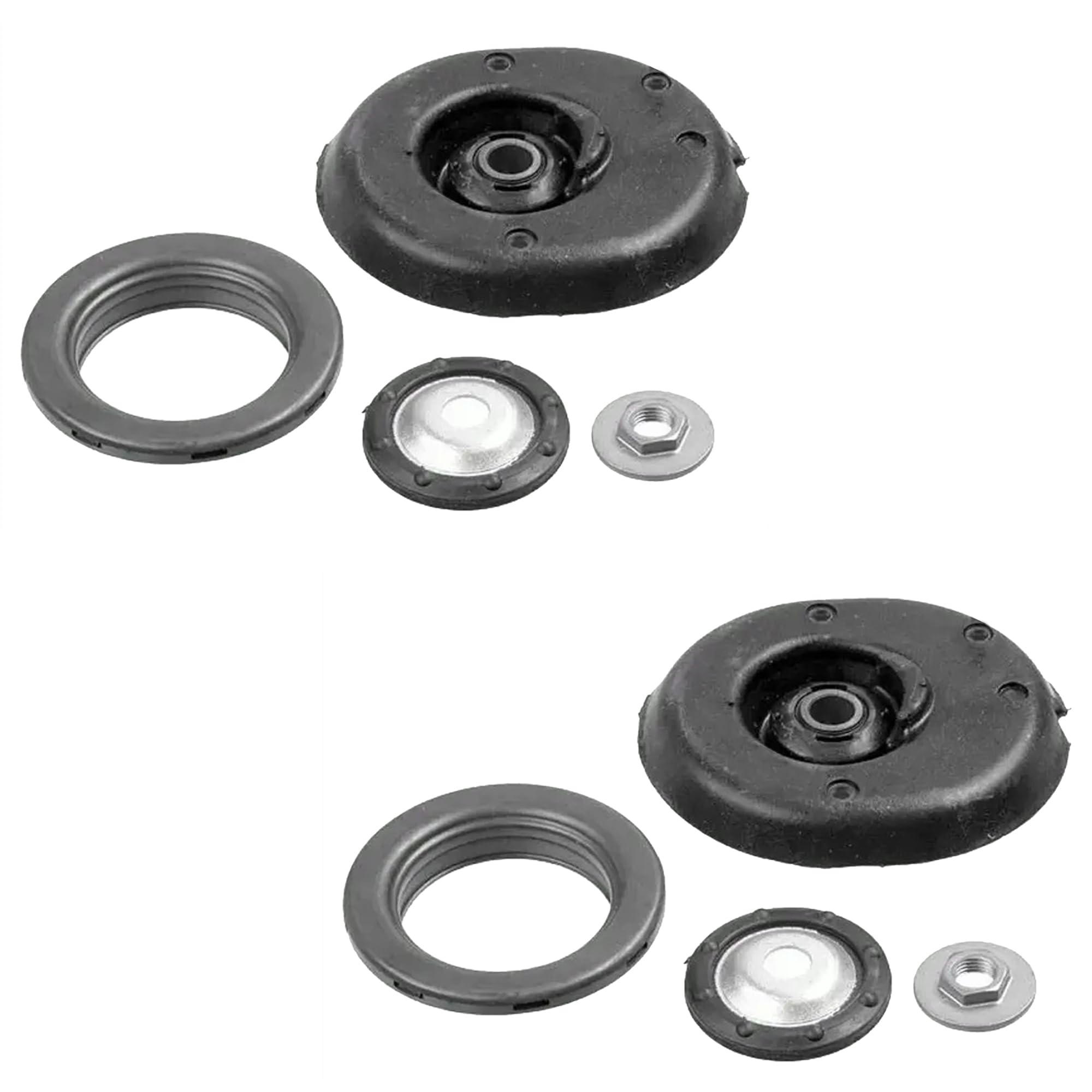 Partsline (Lot de 2) Kit Coupelle avec Roulement d'Amortisseur Avant compatible avec C2, C3, 1007 1.1 1.4 1.6 - Réf 9652351280