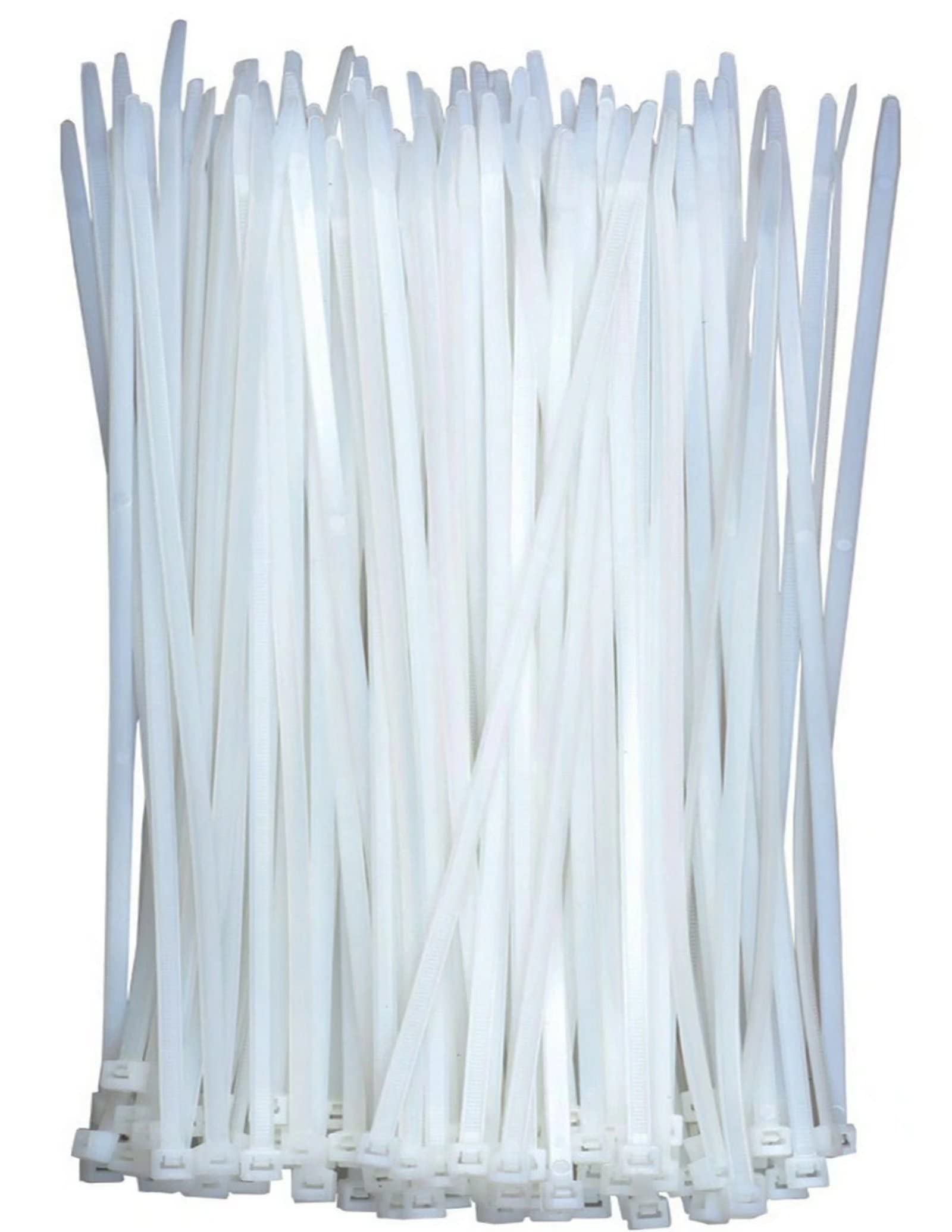 ATETEO Kabelbinders, 370 mm x 4,8 mm, 100 stuks, gele premium nylon