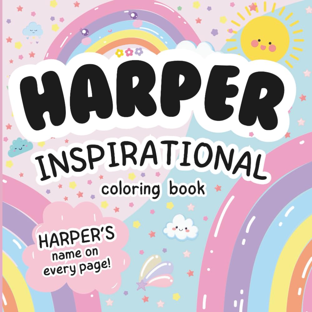 Harper Inspirational Coloring Book: Personalized Just for Harper – Harper's Name Appears on Every Coloring Page