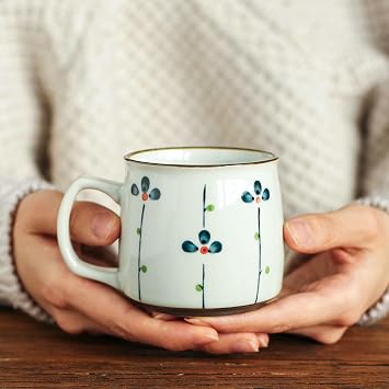 Ceramic Mug Mugs, Cups, Water Bottles, Coffee Milk Breakfast Hand-painted Glaze For Home Use-white-250ml