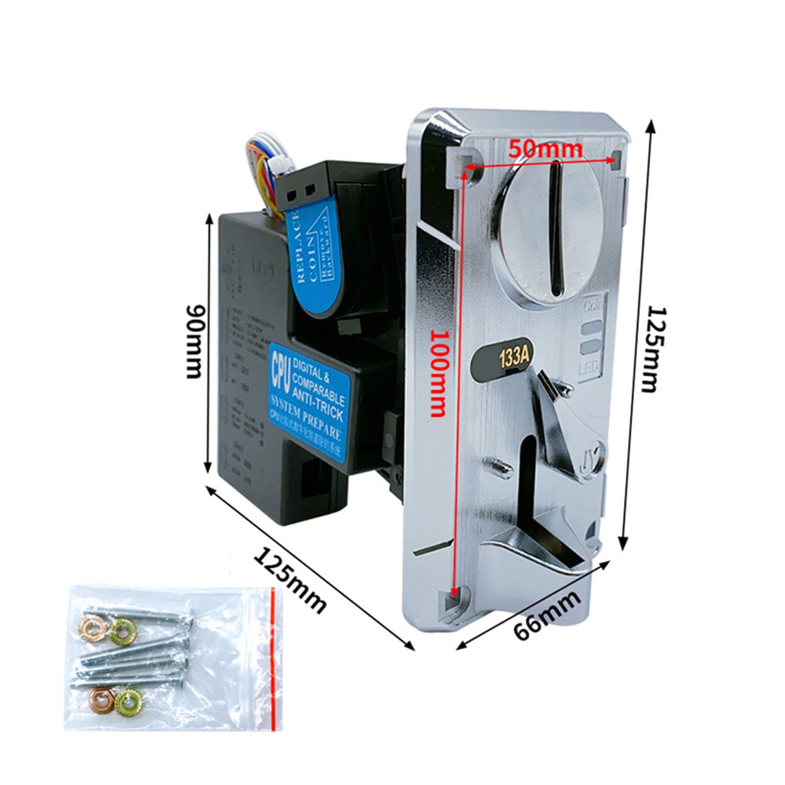 kowaku 133A Comparative Electronic Roll Down Coin Acceptor Selector Vending Machine Replacements Parts