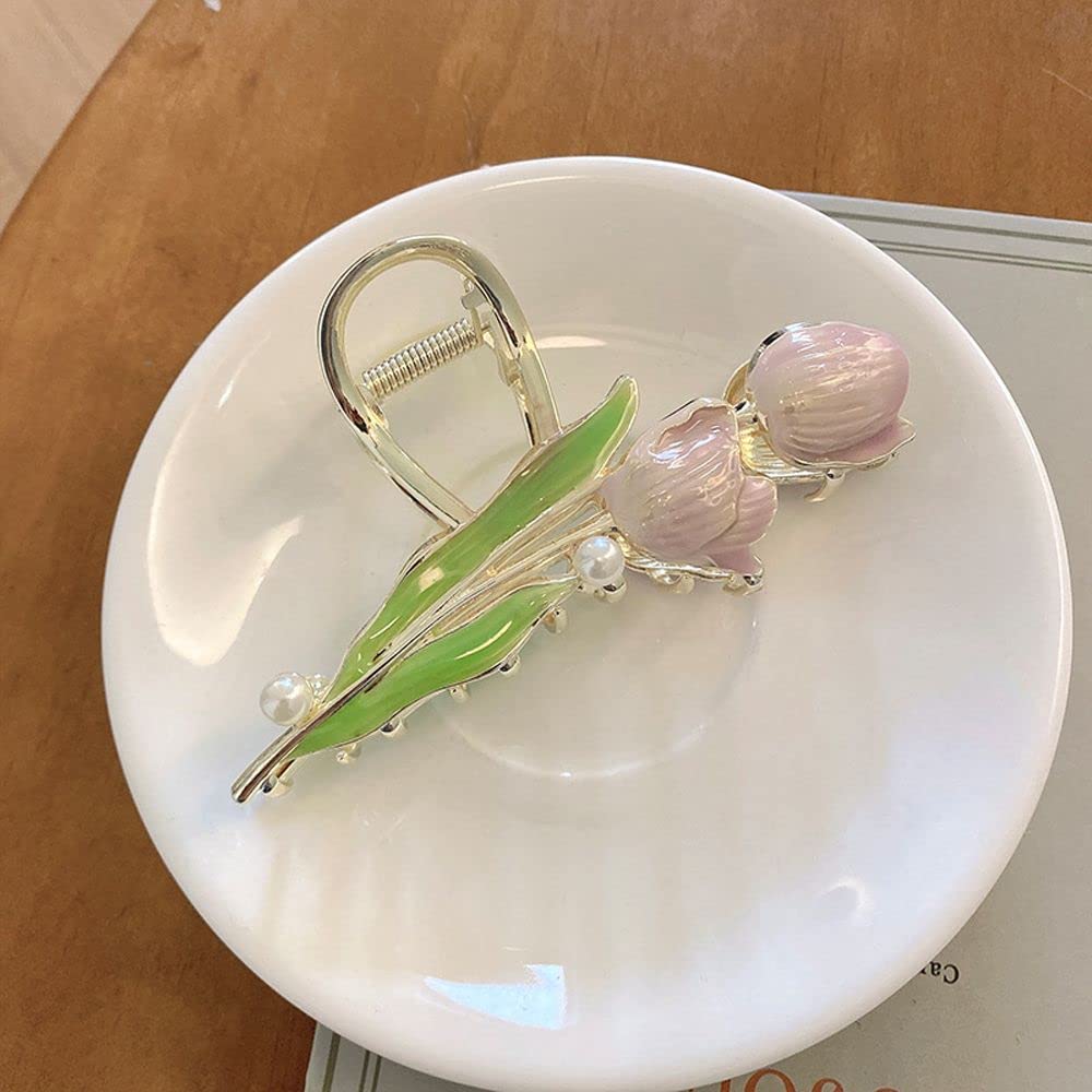 Pince à cheveux tulipe élégante pour sublimer vos coiffures de bureau au quotidien