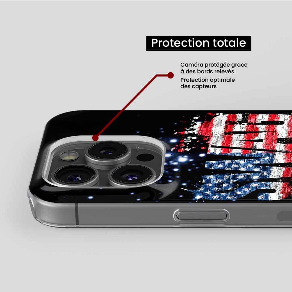 Coque Slim Pailletée étincelante Pour Apple IPhone X/XS, Bleu | The Kase