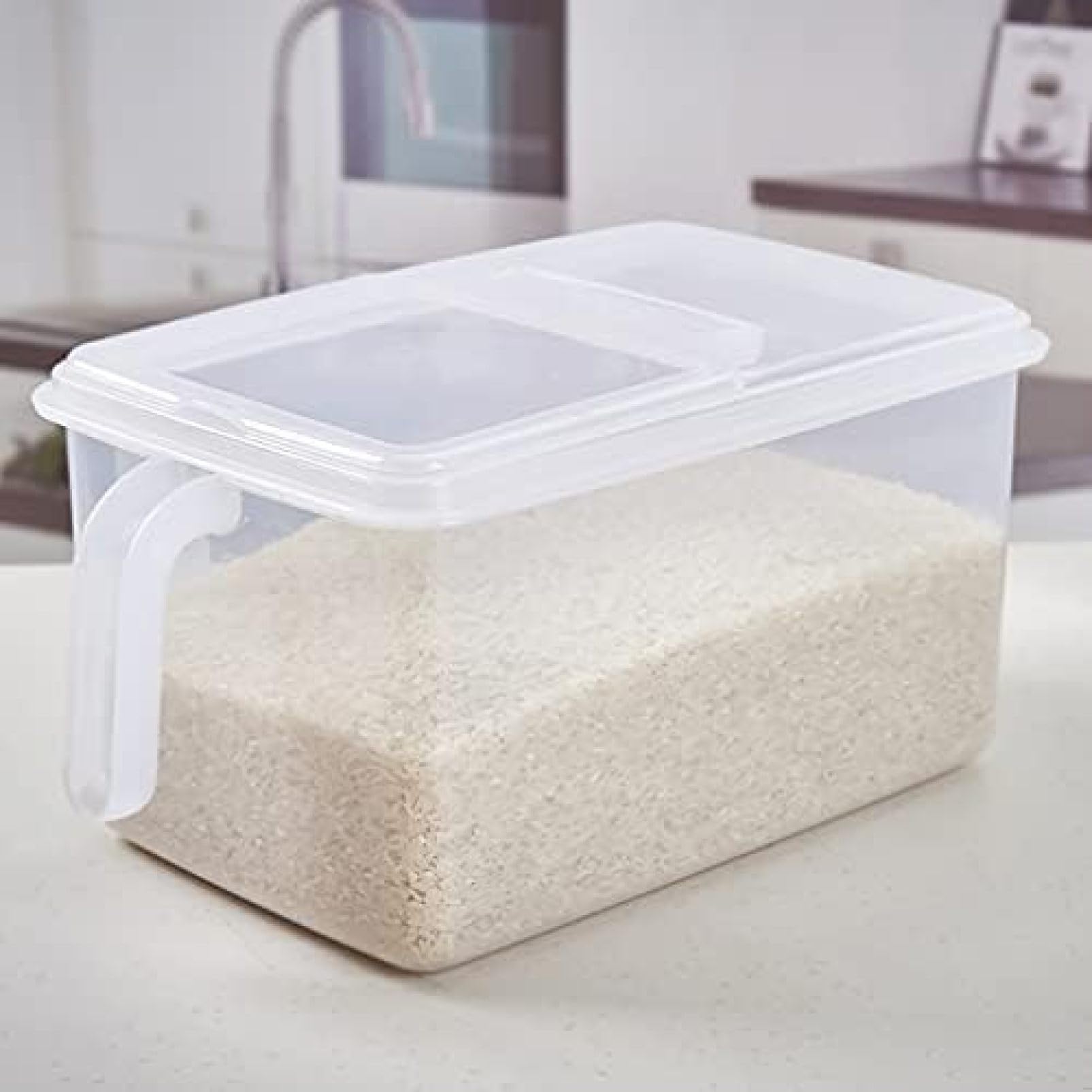 Rice bin, 6kg, insect-proof, moisture-proof, airtight, large capacity, stylish rice storage, rice bin in bag, rice storage, rice storage container, rice case, rice storage bin, kitchen storage, light