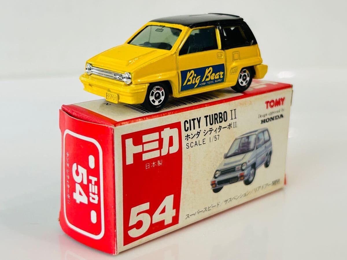 トミカ 54 ホンダ シティターボII 赤箱 日本製 三越こども大博覧会2