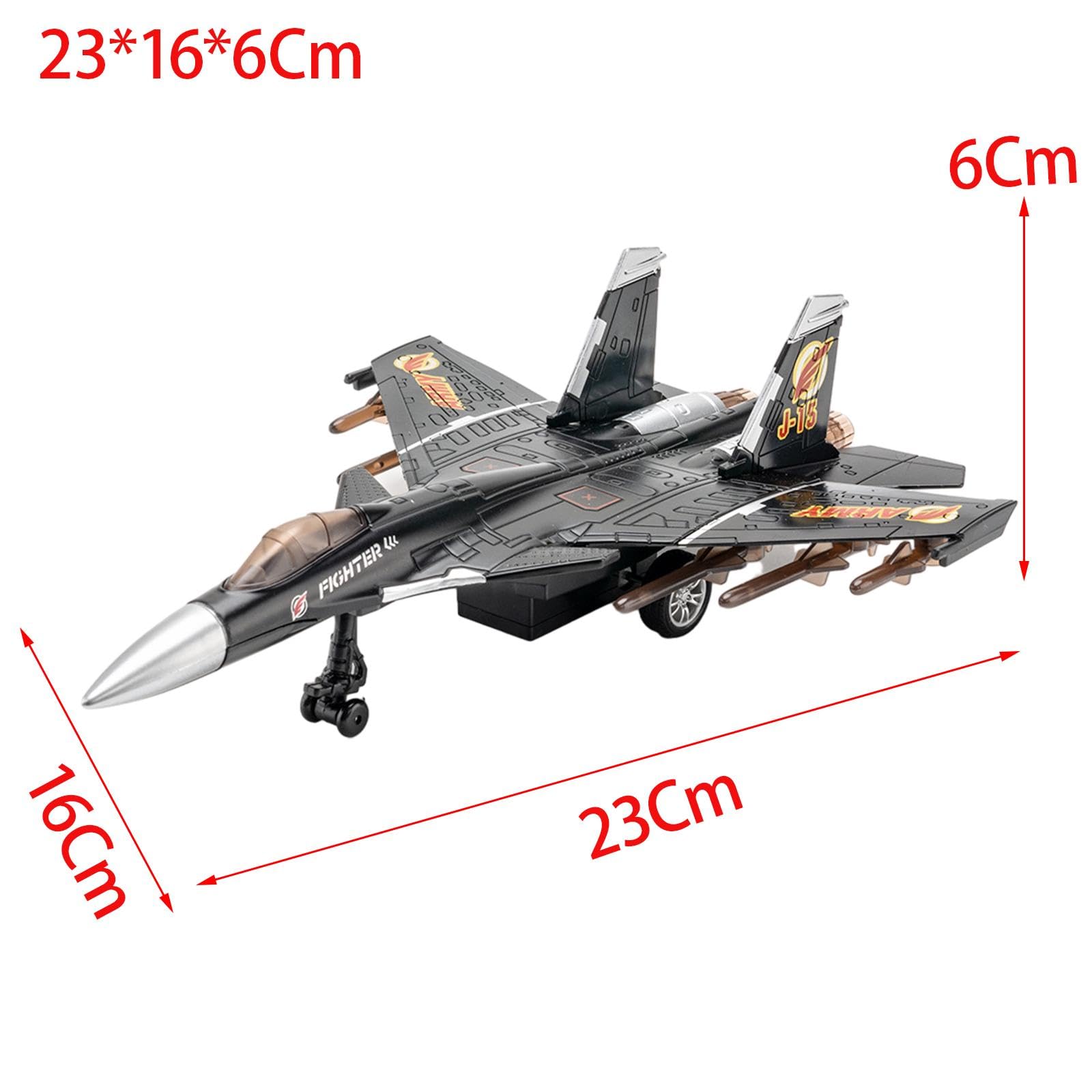 Oshhni Maquette Avion De Chasse à Assembler - Modèle De Table Décoratif - PP Robuste - Plusieurs Tailles (22 Cm) - Cadeau Anniversaire - Style E
